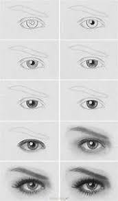 Easy Sketches To Draw With Pencil Step By Step Drawing Realistic Drawings Eye Drawing Eye Drawing Tutorials