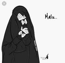 30 gambar kartun muslimah bercadar syari cantik lucu terbaru. Gambar Kartun Muslimah Hitam Putih