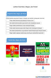 Contoh soal teks iklan slogan poster kelas viii. Latihan Soal Iklan Slogan Poster Worksheet