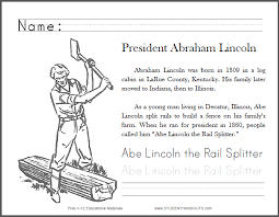Pdf drive investigated dozens of problems and listed the biggest global issues facing the world today. Abe Lincoln The Rail Splitter Primary Worksheet Student Handouts