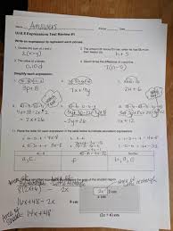 Algebra 1 practice test answer key. Culver City Middle School