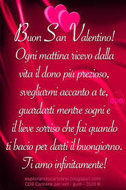 Cartolina Buon Sanvalentino Amore Ogni Mattina Ricevo Dalla Vita Il Dono Piu Prezioso Svegliarmi Accanto A Te Ti Amo San Valentino Valentino Cartoline