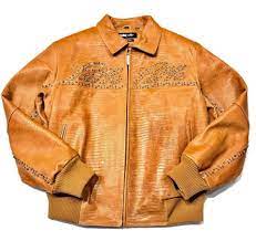 Pelle Pelle 11627 Women S Light Brown Iguana Jacket Jackets Leather Jacket Pelle Pelle Jackets