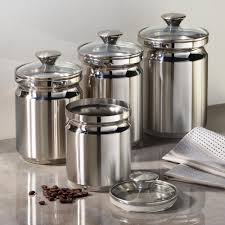 A wide variety of stainless steel kitchen storage containers options are available to you, such as food container feature, feature, and plastic type. Tramontina Gourmet 4 Piece Stainless Steel Covered Canister Set T 404ds The Home Depot Stainless Steel Canisters Stainless Steel Canister Set Glass Food Storage