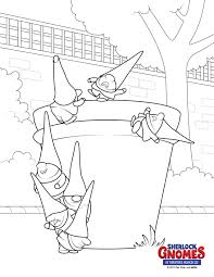 Take out the crayons and get ready for coloring fun with free coloring pages from coloringpages7.info! Free Printable Coloring Sheets From Sherlock Gnomes