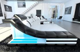Leder Wohnlandschaft Turino C Form Futuristische Mobel Wohnen Luxus Couch