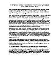 Here are 15 top tips for writing a stellar essay. Essay About Technology Matrix Education