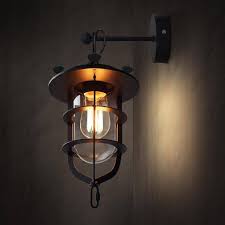 Lyndon Metal Cage Retro Industrial Wall Sconce Light Tudo And Co