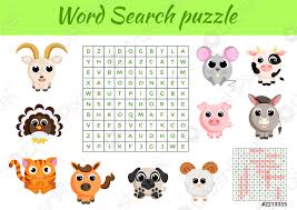 Puzzle basteln selber machen druckvorlagen. Clipkartenspiel Vorlage Wortsuche Puzzle Kinder Aktivitat Arbeitsblatt Bunt Druckbare Stock Vektorgrafi Crushpixel