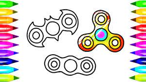 There is the fidget spinner 2 coloring page among other free coloring pages. Fidget Spinner Drawing And Coloring Pages And How To Make Easy Fidget Spinner Toy Youtube