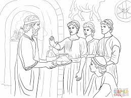 The annointing of david as king, 2 samuel 5: Daniel Chapter 1 Bible Coloring Food Coloring Pages Bible Coloring Pages