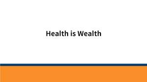 Health Is Wealth Youtube