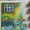 Bicycle art, bicycle decor, vintage bicycle poster, bicycle wall art, watercolor bicycle painting, print cayalori. 1