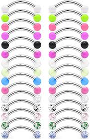 According to several piercing professionals, snake eyes lip piercing is said to be highly not recommended. Buy Scerring 16g 14g Stainless Steel Curved Barbell Snake Eyes Tongue Ring Nipplerings Nipple Rings Piercing Jewelry Retainer 14mm 16mm 30pcs Online In Turkey B07syh9cbz