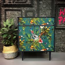 Relooking Meuble Avec Du Papier Peint Idees Diy Relooking Meuble Relooking De Mobilier Mobilier De Salon