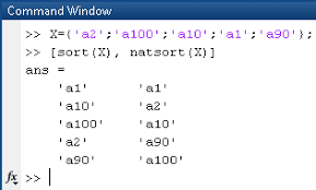Customizable Natural Order Sort File Exchange Matlab Central