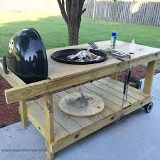 Pallet Wood Weber Grill Table Project On A Budget Page 2 Homes Gardens And Diy Pistonheads Weber Grill Table