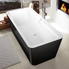 Villeroy boch la belle excellence duo freistehende badewanne. Villeroy Boch Squaro Edge 12 Freistehende Rechteck Badewanne Weiss Schurze Graphite Noir Ubq180sqe7pdt1v 01 Emero De