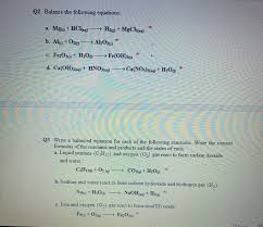 And after this this is the primary photograph. Report Sheet Lab Chemical Reactions And Equations 10 Chegg Com