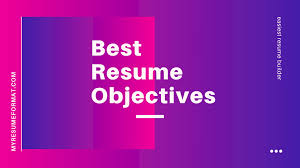 Resume Objective Samples And Career Objective Examples Free Resume Builder