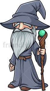 Wizard With Beard Cartoon Clipart Vector Friendlystock Beard Cartoon Beard Illustration Cartoon Clip Art