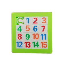 One empty space / missing puzzle piece is left, so you have space to slide the puzzle pieces around. Mooncare Vn Puzzle Slide Game Jigsaw 15 Numbers Toy For Brain Trainer Random Color Toys Hobbies Brain Teasers Cube Twist