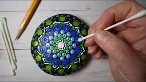 One idea i really like is that some people choose to leave their painted rocks in public places for other people to enjoy them (called the kindness rocks project). Easy Dot Art Mandala Stone Painting Using Only A Qtip Pencil Full Tutorial How To Lydia May Youtube