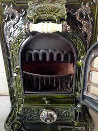 Art Nouveau Poele Salamandre Fonte Emaillee Godin Art Nouveau Art Deco