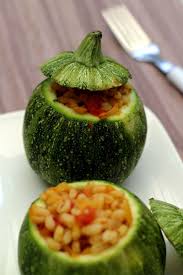Courgettes Rondes Farcies Au Ble Poivron Tomates Et Oignon Amandine Cooking Courgette Ronde Farcie Recette Avec Courgette Courgette Ronde