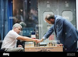 Boris Spassky, left and Bobby Fischer ...