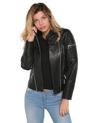 Real Leather Woman Jacket Black Jumbo Between Xs 5xl Sizes All Rights Reserved By S Elite Collecti Leather Jackets Women Leather Women Jackets For Women