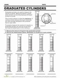 Fourth Grade Physical Science Measurement Worksheets Graduated Cylinders Worksheet Physicalscience 8th In 2020 Graduated Cylinders Science Skills Science Worksheets
