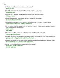 F Scott Fitzgerald Winter Dreams Quiz And Key By Tracy Hunter Tpt