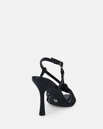 LIONEL BLACK Open Toe Heels