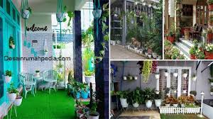 Selain bisa menghilangkan stress, taman akan membuat rumah menjadi lebih sejuk, nyaman, asri dan menarik. Kumpulan Inspirasi Menata Tanaman Pot Gantung Di Teras Depan Rumah Minimalis Cantik Dan Indah Desainrumahpedia Com Inspirasi Desain Rumah Minimalis Modern