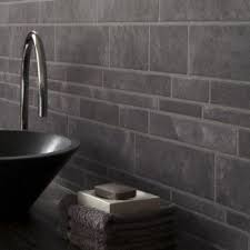 Slate Brick Effect Wallpaper Grey Black Charcoal Slate Bathroom Wallpaper Accent Wall Bathroom Brick Effect Wallpaper