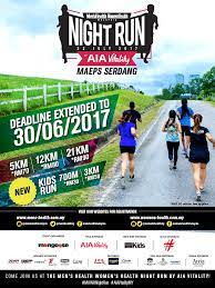 Be conducted in stages starting at 6.50pm for the only sanction night marathon in malaysia, the men's health women's health night run by aia vitality 2017. Venue Change Men S Health Women S Health Night Run By Aia Vitality 2017 Missyblurkit