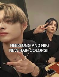 Niki and Heesung New Hair