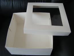 These boxes provide a premium presentation method for a range of cakes, whether gift box assortments or bespoke themed selections. 16 X 14 Cake Box With Pvc Window 6 High Bake Group
