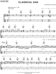Today we are going to learn how to play minuet in g by bach on our ukulele. Mason Williams Classical Gas Ukulele Tab In A Minor Download Print Sku Mn0103646