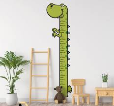 T Rex Height Chart Wall Sticker