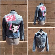 Nkotb New Kids On The Block Custom Applique Denim Jean Jacket By Salvagedstitch On Etsy New Kids On The Block New Kids Block Tank Top
