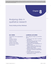 Pdf Analysing Data In Qualitative Research
