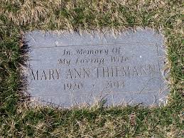 Mary Ann Effertz Greenwood Thiemann (1920-2013)