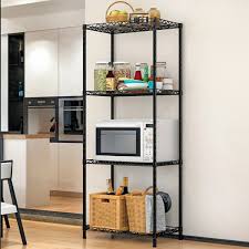 Find kitchen storage solutions at great value on athome.com, and buy them at your local at home store. 4 Tier Steel Wire Shelving Kitchen Unit Metal Rack Home Kitchen Storage Shelf Buy Online At Best Prices In Bangladesh Daraz Com Bd