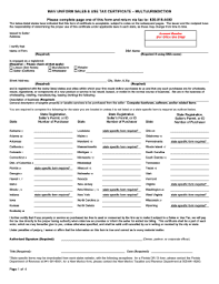 Send the completed form to the seller and keep a copy for your records. Uniform Sales And Use Tax Certificate Fill Online Printable Fillable Blank Pdffiller