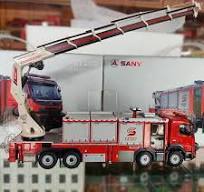 1/50 SANY JY200 Emergency Fire Rescue Major Fire Truck Volvo Diecast Car  Toy | eBay