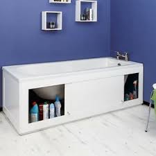 Fits most standard sized baths. Croydex Unfold N Fit White Front Side Bath Panel 1680mm Lockable Storage 5030692027547 Ebay