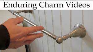 Installing a towel rack or towel bar really isn't a difficult task and can probably be done in about 30 minutes. Towel Bars How To Tighten Or Remove Youtube