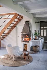 Rustic grey and white kitchen table&chairs setsuko klossowska. A Cosy Kitchen In A Swedish Countryside Cottage The Style Files